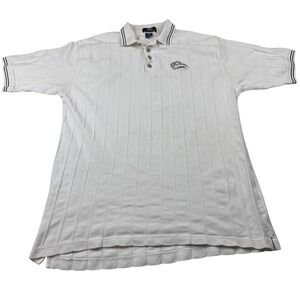 Vantage UCLA Alumni Polo Shirt Striped Collared Golf‎ Casual Mens Size Large